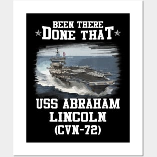 CVN-72 USS Abraham Lincoln T-Shirt Navy Ships Tee Posters and Art